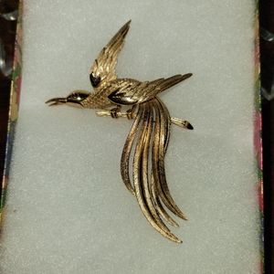 Vintage Trifari Bird of Paradise Brooch